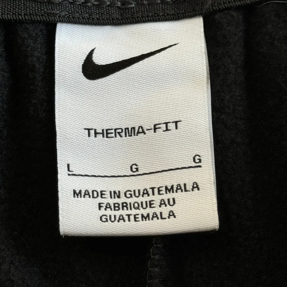 Nike Men Therma fit Pants Tapered Training L Black Athletic Workout Jogger Sport